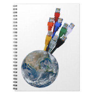 Ethernet Network Connected Earth Notitieboek
