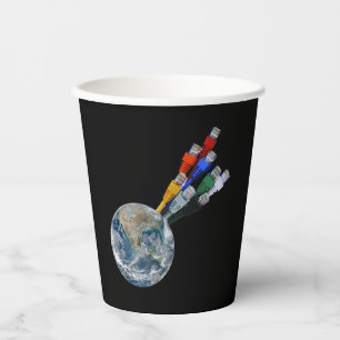 Ethernet Network Connected Earth Papieren Bekers