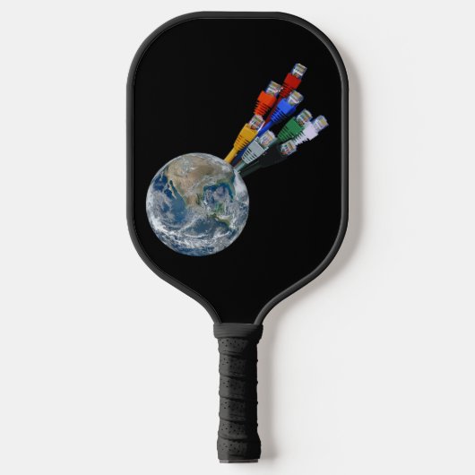 Ethernet Network Connected Earth Pickleball Paddle (Voorkant)