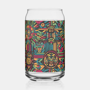 Ethers Blauw "Verduisterde Zonnen en Piramides" Ka Blikvorm Glas