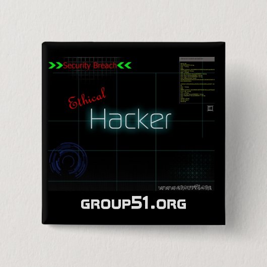 Ethical Hacker Button (Voorkant)