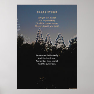 Ethiek en vlindereffect poster