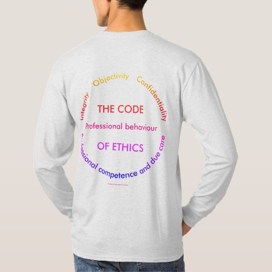 "Ethiek! Ethiek! Ethiek! " T-shirt (Achterkant)