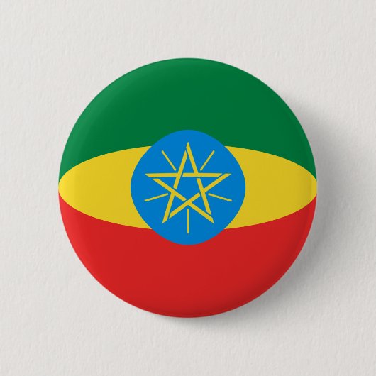 Ethiopia Fisheye Flag Button (Voorkant)