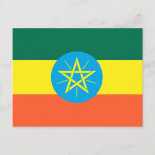 Ethiopia Flag Briefkaart