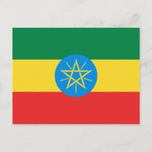 Ethiopia Flag Briefkaart