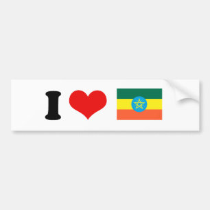 Ethiopia Flag Bumpersticker