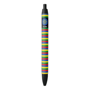 Ethiopia Flag Cute Patriotic Zwarte Inkt Pen