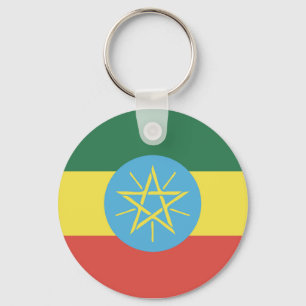 Ethiopia Flag Emblem Sleutelhanger