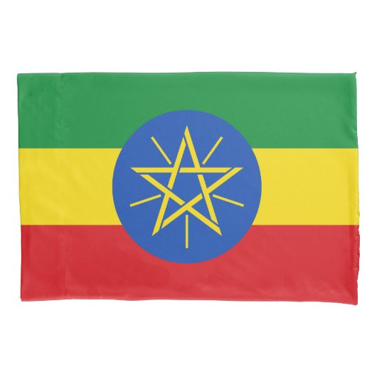 Ethiopia Flag Kussensloop (Voorkant)