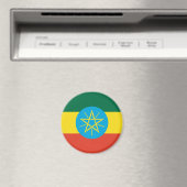 Ethiopia Flag Magneet (Insitu (Vaatwasser))