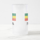 Ethiopia Flag Matglas Bierpul (Center)