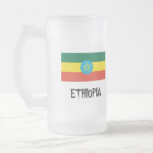 Ethiopia Flag Matglas Bierpul (Links)