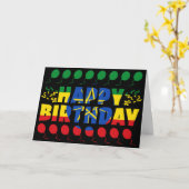 Ethiopia Flag Patriotic Birthday Kaart (Gele Bloem)
