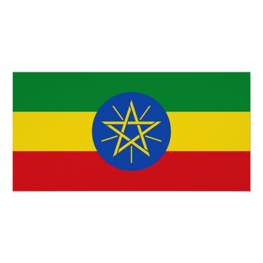Ethiopia Flag Perfect Poster (Voorkant)