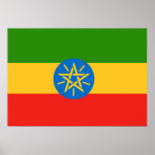 Ethiopia Flag Poster (Voorkant)