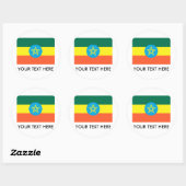 Ethiopia Flag Ronde Sticker (Vel)