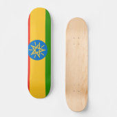 Ethiopia Flag Skateboard (Voorkant)