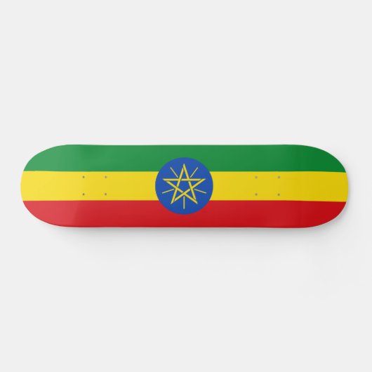 Ethiopia Flag Skateboard (Horizontaal)