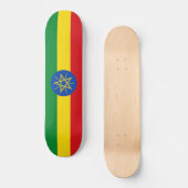 Ethiopia Flag Skateboard (Voorkant)
