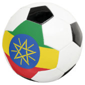 Ethiopia flag Soccer Ball Voetbal (Drie kwart)