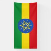 Ethiopia Flag Spandoek (Verticaal)