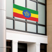 Ethiopia Flag Spandoek (Buitenkant Gebouw)