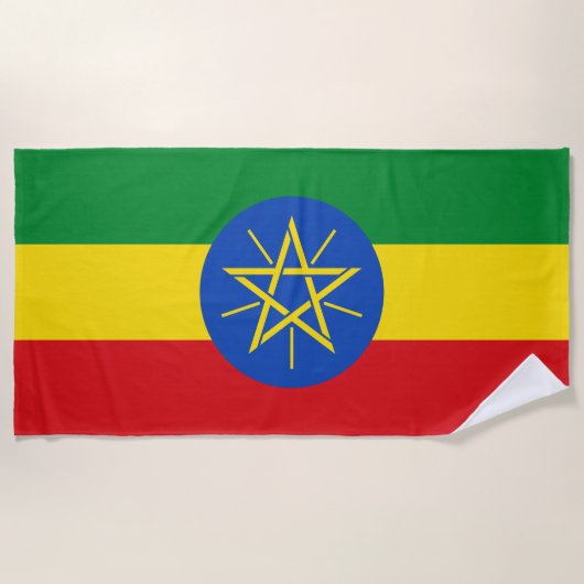 Ethiopia Flag Strandlaken (Voorkant)
