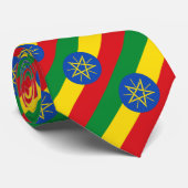 Ethiopia Flag Stropdas (Opgerold)