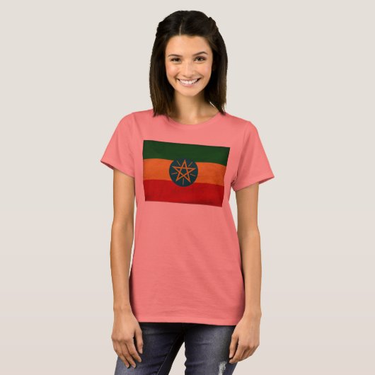 Ethiopia Flag T-shirt (Voorkant volledig)