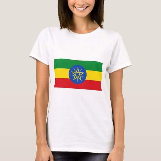 Ethiopia Flag T-shirt (Voorkant)