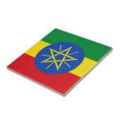 Ethiopia Flag Tegeltje (Zijkant)