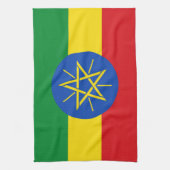 Ethiopia Flag Theedoek (Verticaal)