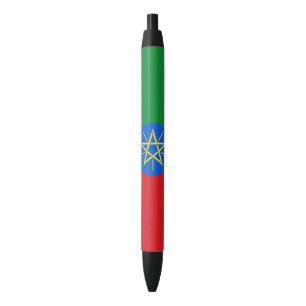 Ethiopia Flag Zwarte Inkt Pen