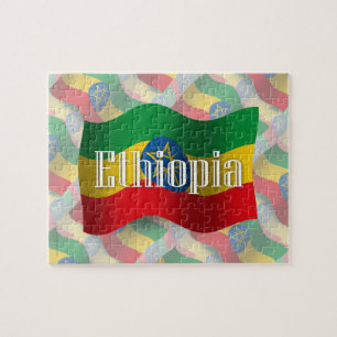 Ethiopia Waving Flag Legpuzzel