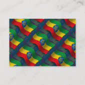 Ethiopia Waving Flag Visitekaartje (Achterkant)