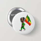 Ethiopian Girl Ronde Button 5,7 Cm (Voorkant /achterkant)