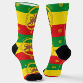 Ethiopian Imperial Style Haile Selassie Jah Rasta Sokken (Gebogen)