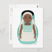 Ethiopian Matryoshka Briefkaart (Voorkant / Achterkant)