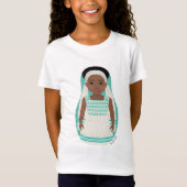 Ethiopian Matryoshka Girls' T-Shirt (Voorkant)