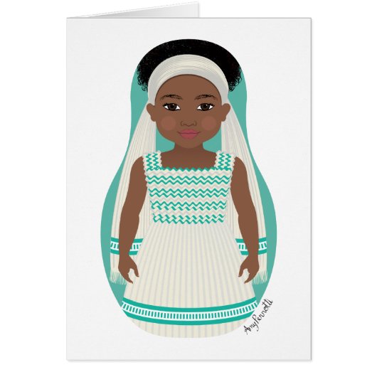 Ethiopian Matryoshka Kaart (Voorkant)