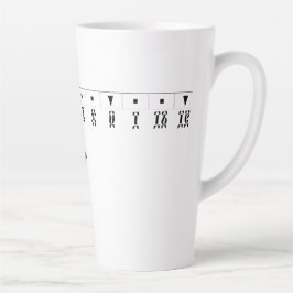 Ethiopian Numeral Clock Latte Mok