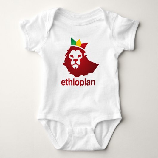 Ethiopian Power - Baby Jersey Bodysuit (Voorkant)