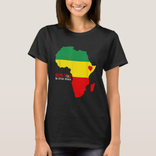 Ethiopian Pride Tshirt Dr. Abiy Ahmed Stand with E