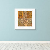 Ethiopian Talisman Art Canvas Afdruk (Insitu (Houten vloer))