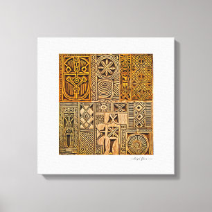 Ethiopian Talisman Art Canvas Afdruk