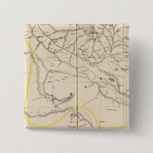 Ethiopië, Afrika 32 Vierkante Button 5,1 Cm (Voorkant)