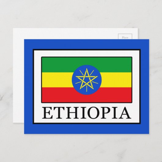 Ethiopië Briefkaart (Voorkant / Achterkant)