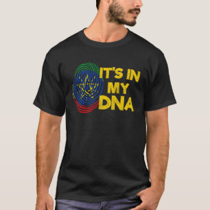 Ethiopië Ethiopisch DNA Afrika Vlag Trots Liefde M T-shirt