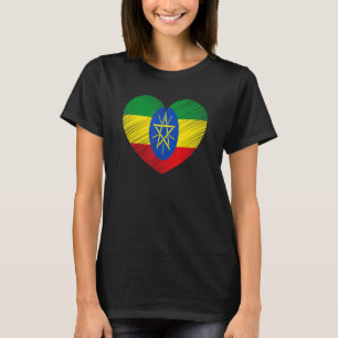 Ethiopië Ethiopische vlaggepride ondersteuning Et T-shirt